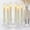 Clear, variant on HIDAWN 6Pack Flameless Taper Candles with Remote Timer, LED Candlesticks with Holders, Fake Electric Battery Operated Dripless 3D Flickering Flame Window Candles,9.57Inch,Clear