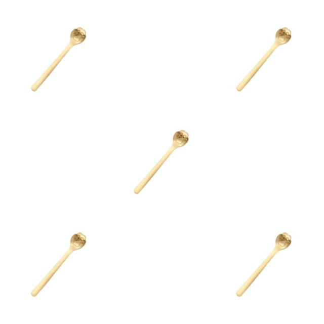 Guardoinrt Essential Tea Spoon Set Exquisite Stainless Steel Teaware For Home Essential cat paw gold 1 5Set