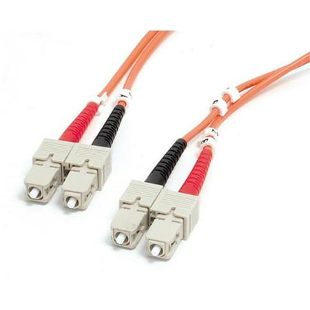 StarTech 50FIBSCSC1 1m 50-125 Multimode Duplex Fiber Patch Cable SC Retail