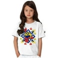 thumbnail image 3 of Ugly Christmas Pixel PACMAN Snowflake Crewneck T Shirts Boy Girl Teen Brisco Brands XS, 3 of 6