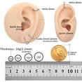 thumbnail image 3 of 2 Pcs G23 Titanium Heart Daith Piercing Jewelry Rook Tragus Clicker Ring Cartilage Earrings 16G, 3 of 6