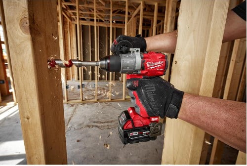 Milwaukee M18 FUEL 18-Volt Lithium-Ion Brushless Cordless Hammer Drill and Impact Driver Combo Kit (2-Tool) with Two 5Ah Batteries