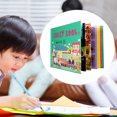 thumbnail image 4 of Vogacara Libro silencioso de papel impermeable para padres e hijos, libros de de desarrollo táctil educativo interactivo para interiores, sala de Juguetes Transporte Vogacara FN010232-02B, 4 of 6
