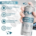 thumbnail image 4 of Pintura en aerosol transparente Polar Clear Matte Flawless Lacquer, 4 of 7