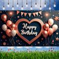 thumbnail image 6 of Heart Shaped Birthday Banner with Balloons for Birthday Celebration Indoor Festive Holiday Event, 6 of 8