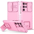 thumbnail image 1 of Funda de teléfono para Samsung Galaxy S23/S22, carcasa de cámara deslizante con soporte, resistente, grado militar, a prueba de golpes, parachoques resistente qym unisex, 1 of 2