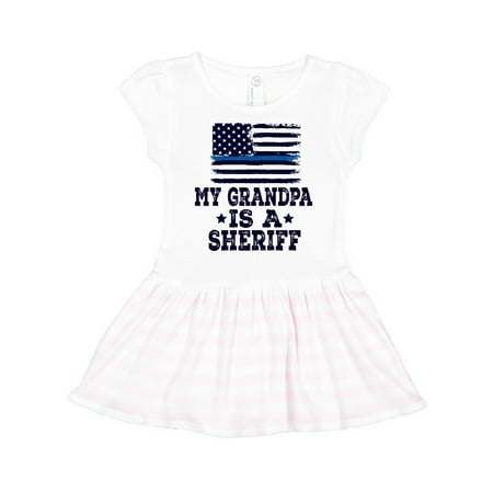 

Inktastic Grandpa Sheriff Law Enforcement Grandchild Gift Gift Toddler Girl Dress