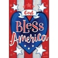 thumbnail image 3 of Briarwood Lane God Bless America Heart Patriotic Garden Flag, 3 of 4