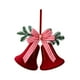 thumbnail image 4 of Adorno navideño de campana flocada, campana decorativa multiusos para colgar en el árbol de Navidad. Arco de campana, 4 of 9