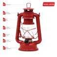 thumbnail image 2 of Northpoint LED Lantern, 12-LED 150-Lumen Lantern, Holly Berry Indoor Outdoor Lantern, Home Decor Vintage Lantern, Battery Operated Hanging or Tabletop Hurricane Lantern, 2 of 6