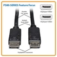 thumbnail image 1 of TRIPP LITE Displayport Cable con pestillos (m/m), DP a DP, 4K x 2k, 6 pies. (P580-006), negro, 1 of 2