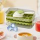 thumbnail image 5 of Bandeja de hielo con liberación rápida con un botón | Utensilio de cocina de plástico duradero | Fácil eliminación de hielo | Caja de almacenamiento para congelador multiusos | Organizador de, 5 of 8