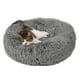 thumbnail image 1 of Cama Redonda para Perro Furhaven Gris Felpa Largo Lavable Pequeña, 1 of 7
