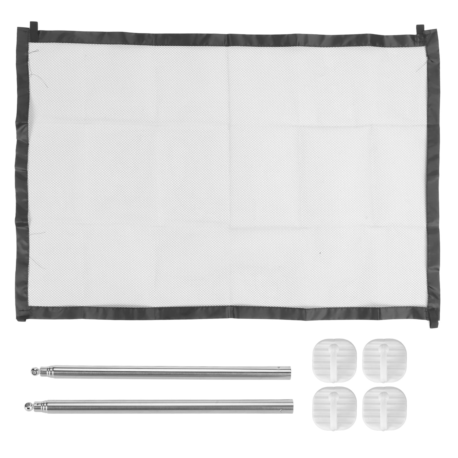 Mesh Dog Gate Punch Free Retractable Pet Safety Gate Baby Gates For