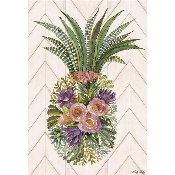 Magnolia Garden Flags M080015 13 x 18 in. Floral Pineapple Polyester Garden Flag