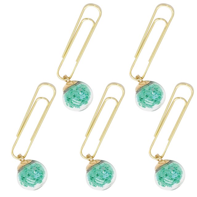OUNONA 5Ud Marcapáginas De Cristal Multicolor Duradero Para Organizar Documentos