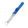 thumbnail image 2 of Collier pour Animaux en Métal de Rechange Lavable Robuste Ajustable Extérieur Randonnée Marche Jeu pour Animaux Remorquage Tour de Cou Accessoires Réfléchissant Bleu, 2 of 6