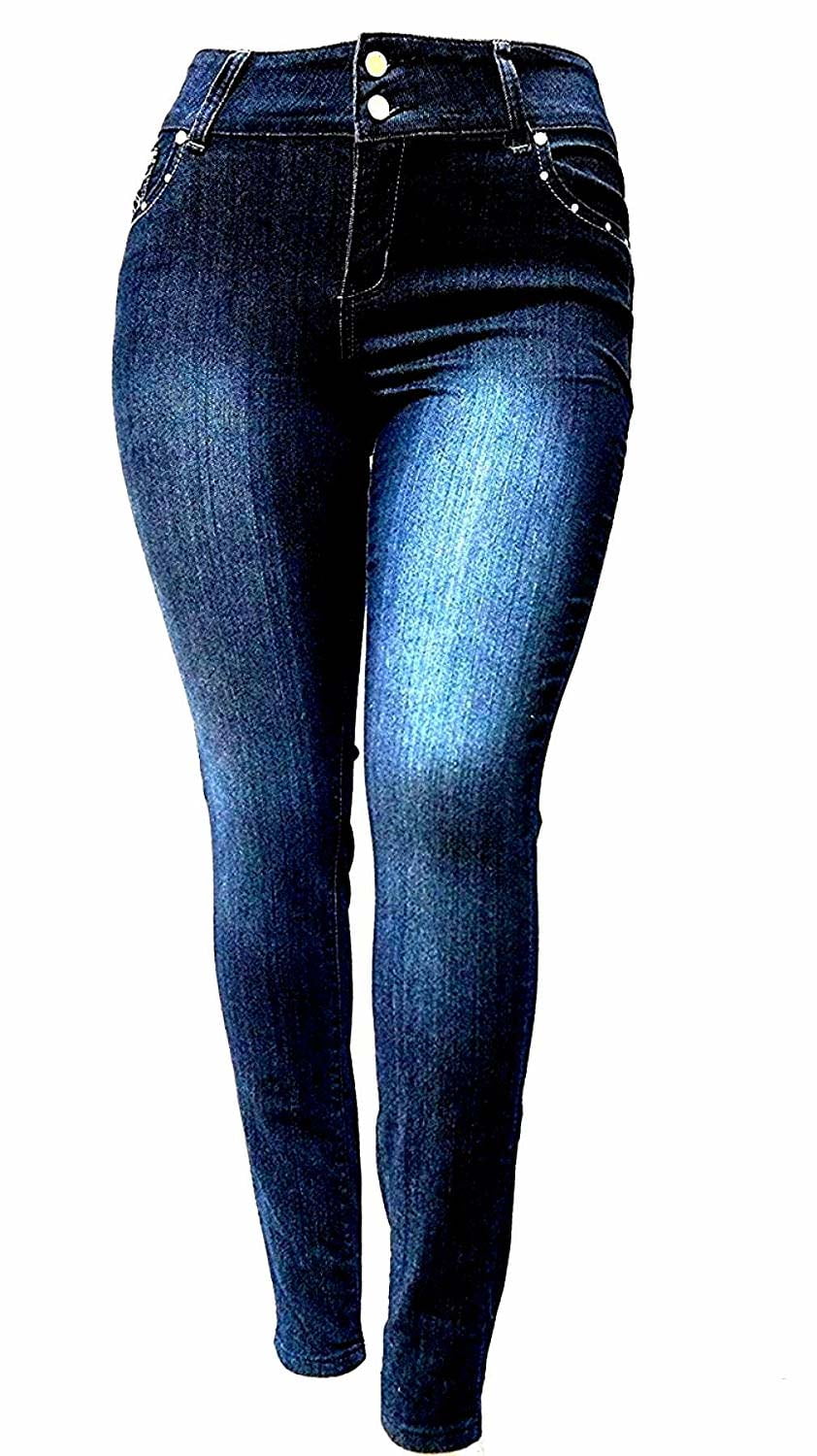 walmart dark blue jeans