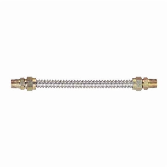 Dormont Gas Connector,1/2" ID x 24" L 30-3131-24