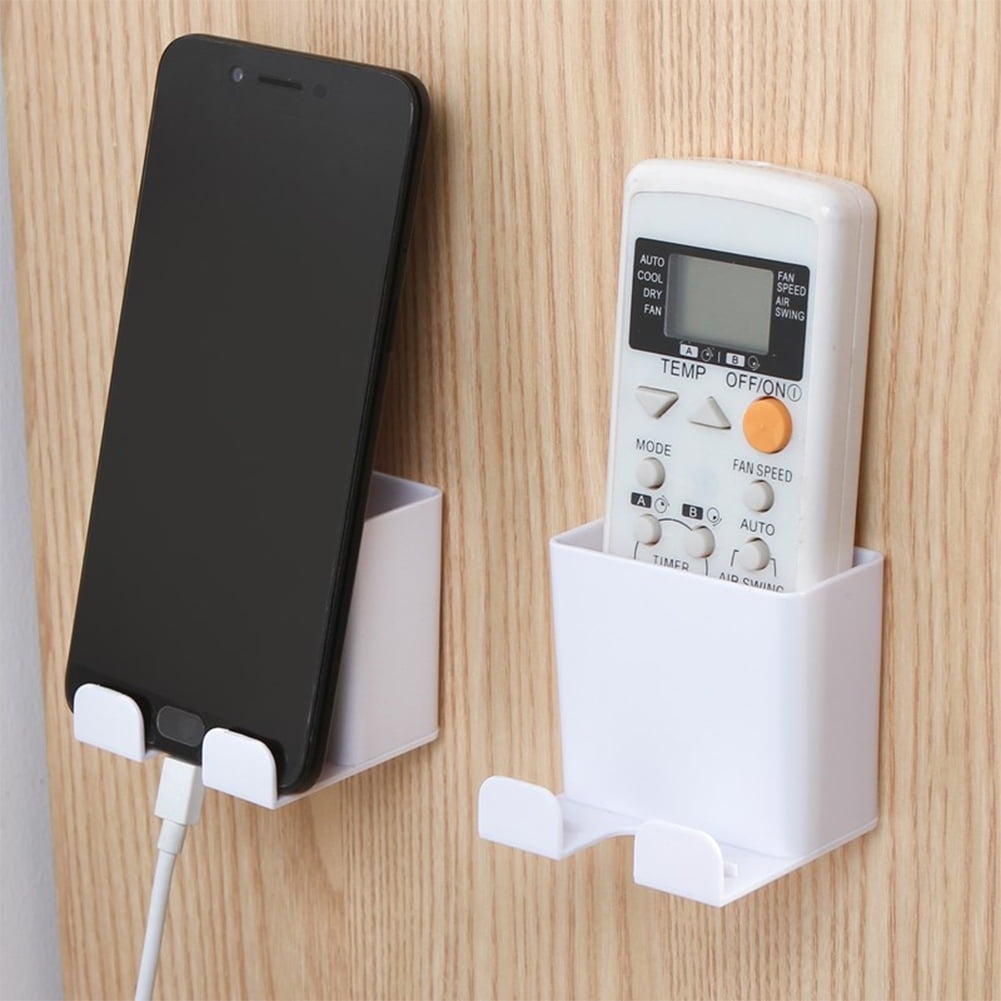 Conditioner Remote Control Holder Case Mobile Phone Plug Wall Mount Storage Box 