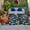 Blue, variant on Green Blue Dinosaur Outdoor Rug 3x5 Ft, Non Slip Washable Area Rug, Trees Animals Modern Art Graffiti Patio Rugs Carpet Runner, Large Floor Mat for Indoor/Outdoor Deck Porch Camping