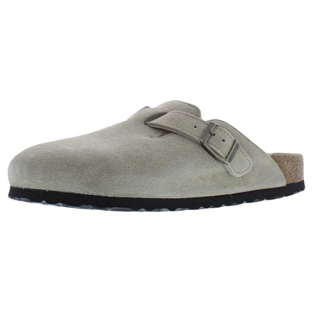Birkenstock Womens Boston VL Suede Slip On Mules