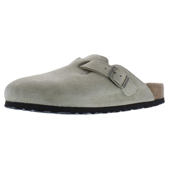 Birkenstock Womens Boston VL Suede Slip On Mules