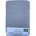 thumbnail image 1 of Grey Cellular Blanket King Size | Adult Cellular Blanket Cotton | Large Bed, 1 of 6