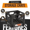 thumbnail image 5 of Juggernaut Storage Crate for Office Storage & Classroom Organization 4-Pack, 5 of 7