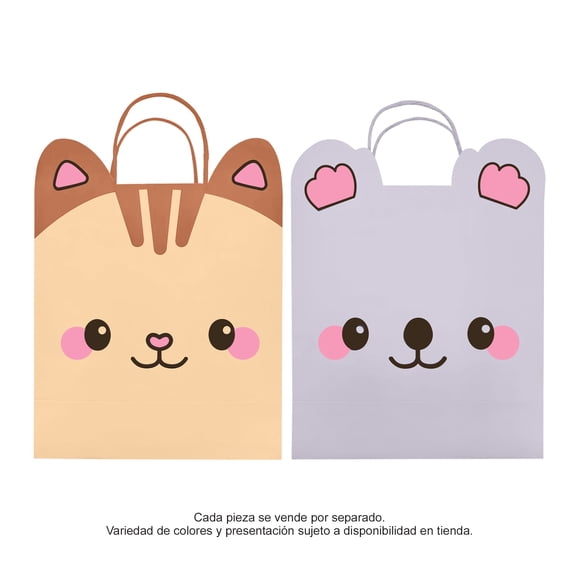 Bolsa Vertical Prichos Cutie Town Varios Modelos de Cartón y Listón 1 Pieza