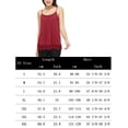thumbnail image 5 of COMFREE Women's Camisole with Built in Bra Tank Top Flowy Swing Pleated Tank Top Cami with lace Trim Red Wine, 5 of 7