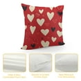 thumbnail image 4 of COMIO Valentines Day Pillow Covers  Red Love Heart Holiday Decorative Throw Pillows Romantic Valentine Themed Gifts Pillowcase Square Cushion Cover Decor for Home Couch Bed Soft, 4 of 5