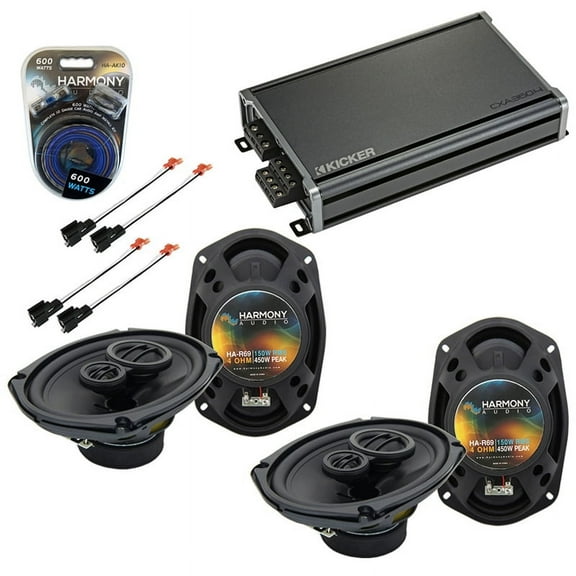Fits Dodge Stratus 2001-2006 Factory Speaker Upgrade Harmony (2) R69 & CXA360.4