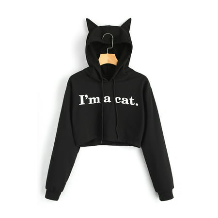 Topcobe - Clothes for Women on Clearance! Women&#39;s Pullover Hoodie for Women, Long Sleeve Cat ...