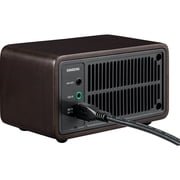 Sangean WR-7DK Wood Cabinet Mini Bluetooth Speaker with FM Radio Tuner and Aux-in Dark Cherry/Wood