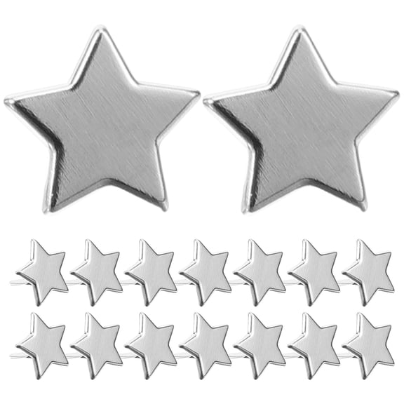 BESTYASH 100-Pack Metal Paper Fasteners Star Brads for Crafts, Decals, Wedding Invitations and Decorations