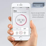 Bellman & Symfon Vibio - Wireless Bedshaker Alarm Connects to Mobile Device via Bluetooth - Create Custom Alarms on App: for Heavy Sleepers & People Who Can Not Hear Their Alarm, Deaf & Sen