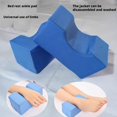 thumbnail image 2 of 2pcs Foot Support Cushion Ankle Elevation Pillow for Bedridden Patients, Protective Anti-Collision Leg Lift Pad for Injuries,Foot Elevation Pillows,Comfortable Blue Ankle Cushion for Home Care, 2 of 8