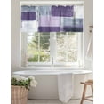 thumbnail image 4 of Purple Grey Valances for Windows Graffiti Art Abstract Mottled Texture Modern Valance Rod Pocket Short Window Treatments Curtains for Kitchen Bathroom Living Room Bedroom, 54 x 18 Inch, 4 of 7