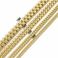thumbnail image 6 of EOEMY 2/3/4/5/7mm Fashion Women Mens Chain 316L Stainless Steel Rolol Link Necklace-Gold-3mm-9Inch Bracelet, 6 of 8