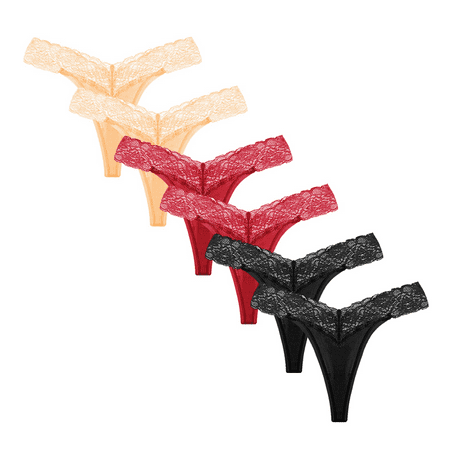 Fulorrnie Underwear for Women Plus Size Cheeky Breathable Comfort Panties Cute Thong Elastic Waist Seamless Panty Brick Red XXL