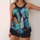 thumbnail image 2 of Trajes de Baño de Bikini de Mujer Grande Impresión Dividida Traje de Baño Falda de Dos Piezas, Bikini de Playa Sexy para el Verano, 2 of 5