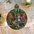 thumbnail image 5 of Alice in Wonderland Garden Party Wood Christmas Tree Holiday Ornament, 5 of 7
