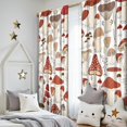 thumbnail image 5 of Blackout Kids Curtains,Red Mushroom Plant White Pattern Childrens Insulated Curtains Set Of 2,Bedroom Essentials,Toddler Room Decor 52"x84", 5 of 5