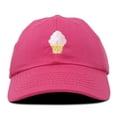 thumbnail image 4 of DALIX Soft Serve Ice Cream Hat Cotton Baseball Cap in Hot Pink, 4 of 7