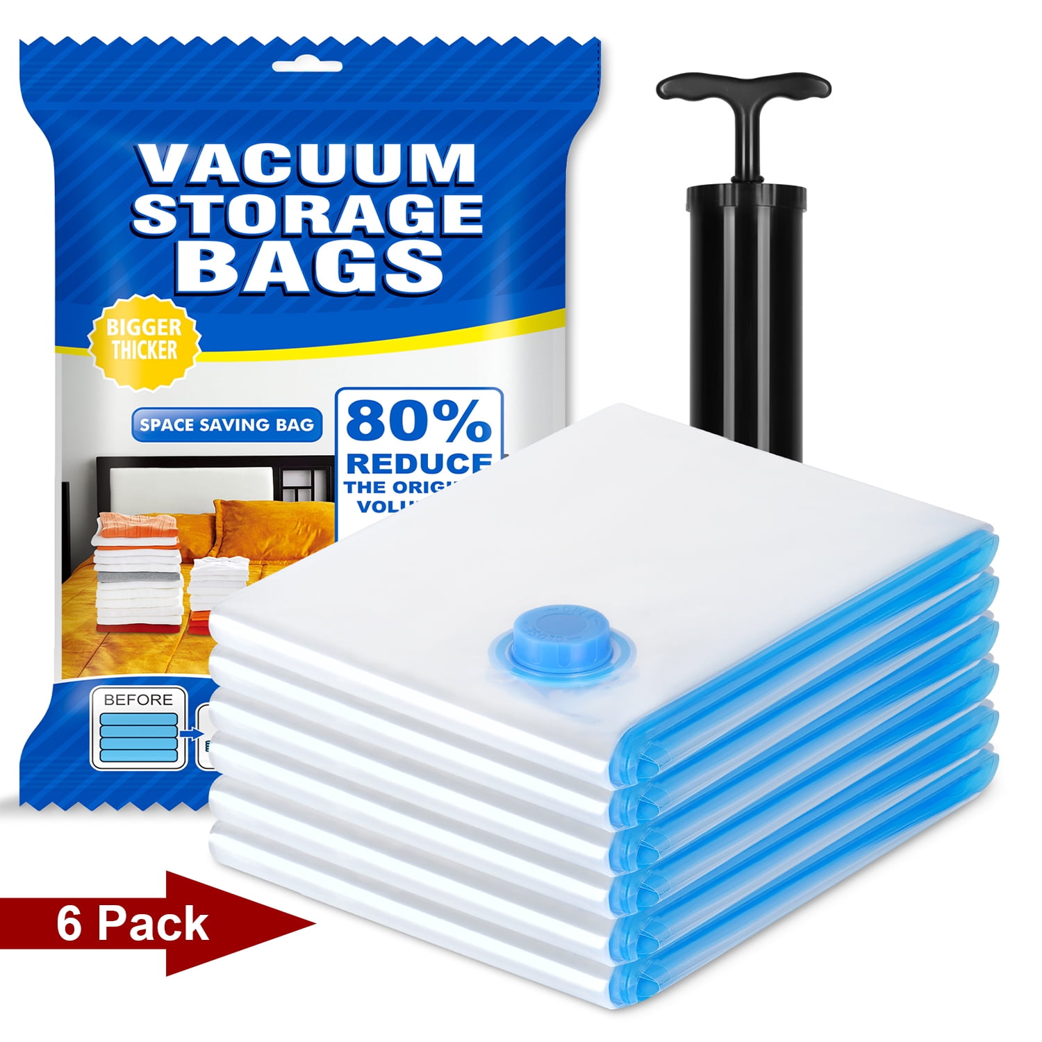 10 x Large Vacuum Bags VAC Space Saving Saver Vacum Vaccum Strong Storage Bag UK 
