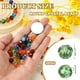 thumbnail image 2 of Uxcell cuentas de cristal redondas de 8 mm, 100 piezas de cuentas de bola facetadas de vidrio para hacer joyas, verde hierba, 2 of 6