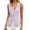 Purple, variant on Summer Scoop Neckline Women Solid Slim Fit Button Down Vest Waistcoat Tops