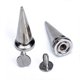 thumbnail image 3 of 10x Tornillo De Metal Parte Posterior Para Nails DIY Leather-craft Cone Stud Rivets, 3 of 9