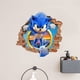 thumbnail image 2 of Pegatinas de pared de Sonic, pegatinas de pared autoadhesivas para decoración de dormitorio de niños con dibujos animados, pegatinas de videojuego de erizo, suministros para fiestas de cumpleaños, 2 of 5